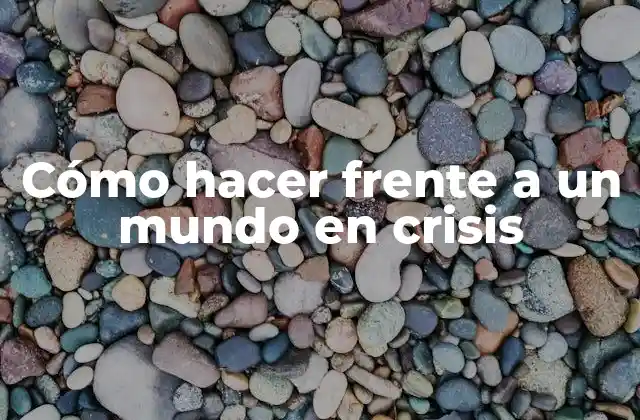 Cómo Hacer Frente a un Mundo en Crisis