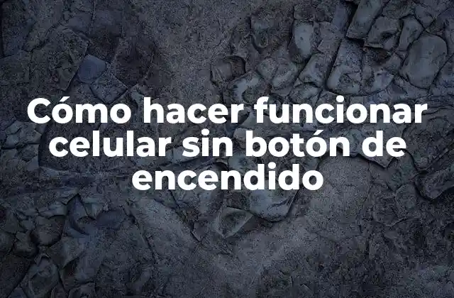 Cómo Hacer Funcionar Celular sin Botón de Encendido 2 Cómo hacer funcionar celular sin botón de encendido
