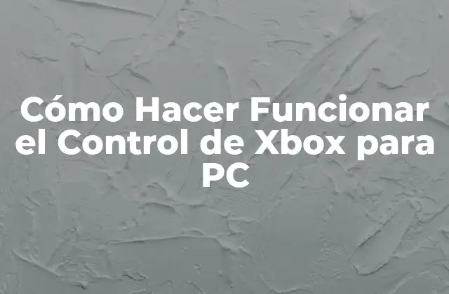 Cómo Hacer Funcionar el Control de Xbox para Pc