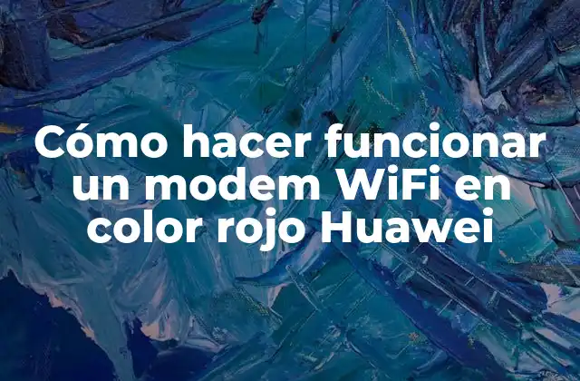 Cómo Hacer Funcionar un Modem Wifi en Color Rojo Huawei