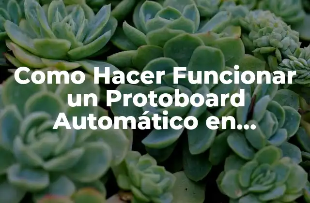 ¿Qué es un Protoboard Automático en Números 2018?