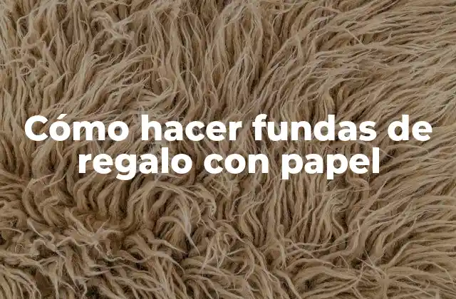 Cómo Hacer Fundas de Regalo con Papel