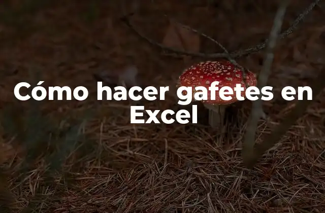 Cómo Hacer Gafetes en Excel