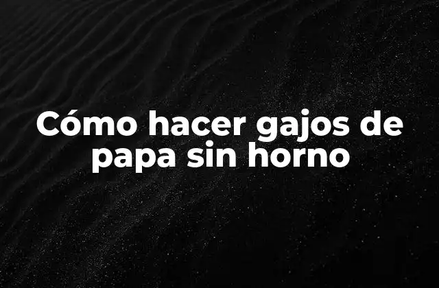 Cómo Hacer Gajos de Papa sin Horno