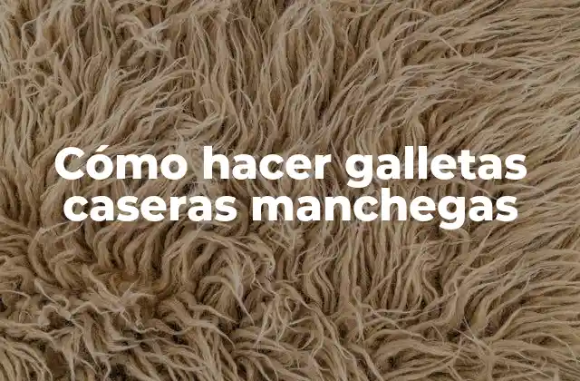 Cómo Hacer Galletas Caseras Manchegas
