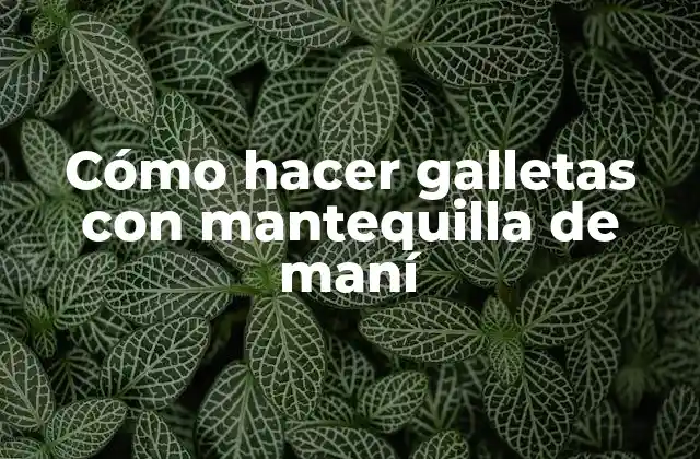 Cómo Hacer Galletas con Mantequilla de Maní 2 ¿Qué son las galletas con mantequilla de maní y para qué sirven?