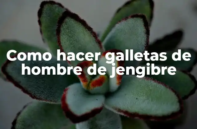 Como Hacer Galletas de Hombre de Jengibre