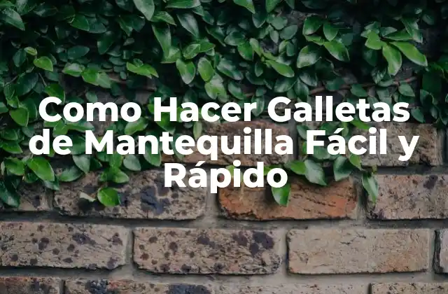 Como Hacer Galletas de Mantequilla Fácil y Rápido 2 ¿Qué son las Galletas de Mantequilla?