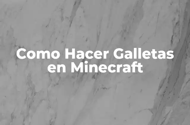 Como Hacer Galletas en Minecraft
