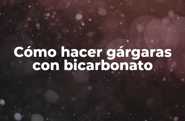 Cómo Hacer Gárgaras con Bicarbonato 2 Cómo hacer gárgaras con bicarbonato
