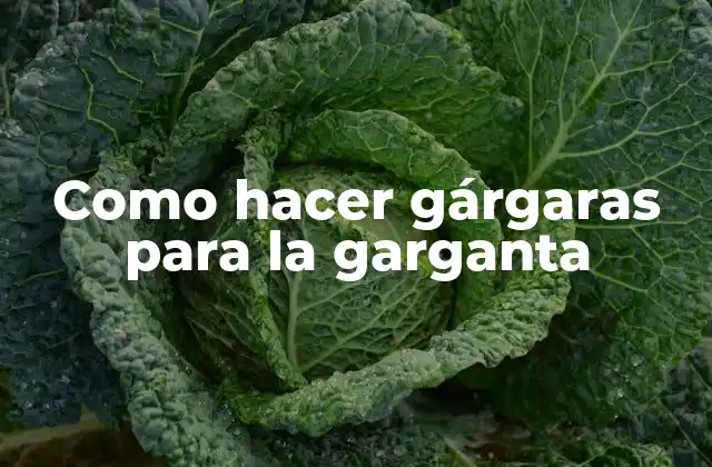 Como Hacer Gárgaras para la Garganta