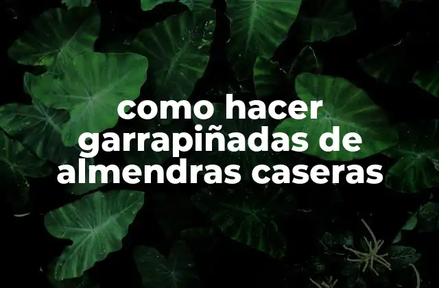 Como Hacer Garrapiñadas de Almendras Caseras