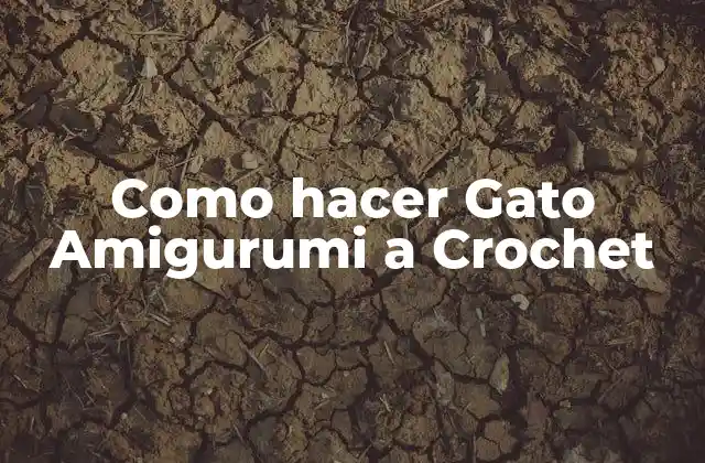 Como Hacer Gato Amigurumi a Crochet