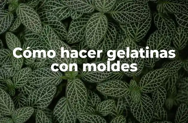 Cómo Hacer Gelatinas con Moldes 2 Cómo hacer gelatinas con moldes