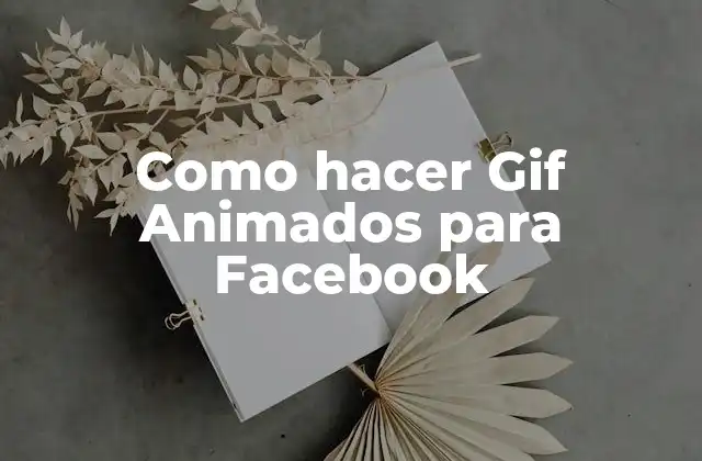 Como Hacer Gif Animados para Facebook