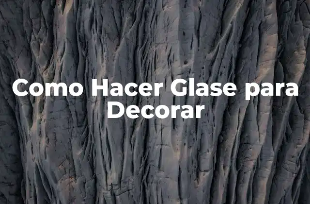 Como Hacer Glase para Decorar