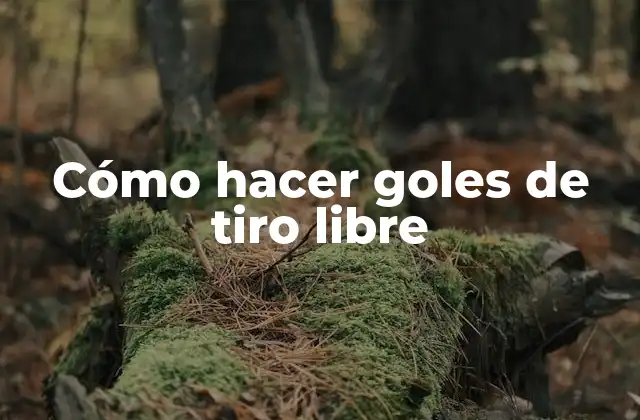 Cómo Hacer Goles de Tiro Libre 2 ¿Qué es un tiro libre y para qué sirve?