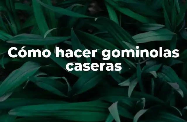 Cómo Hacer Gominolas Caseras
