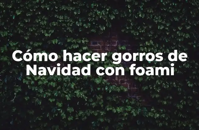 Cómo Hacer Gorros de Navidad con Foami