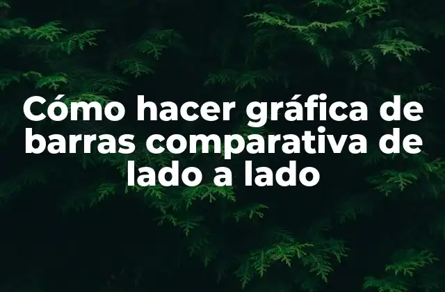 Cómo Hacer Gráfica de Barras Comparativa de Lado a Lado