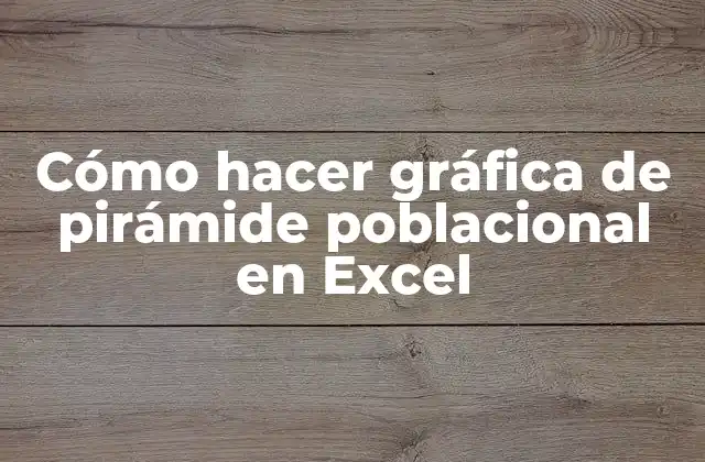La gráfica de pirámide poblacional en Excel