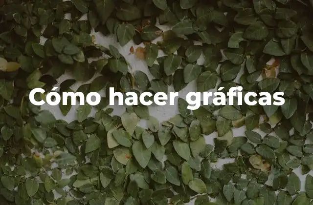 Cómo Hacer Gráficas