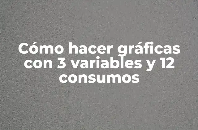 Cómo Hacer Gráficas con 3 Variables y 12 Consumos