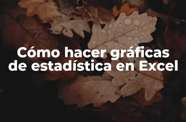 Cómo Hacer Gráficas de Estadística en Excel 2 Cómo hacer gráficas de estadística en Excel
