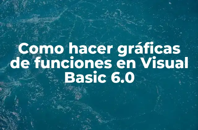 Como Hacer Gráficas de Funciones en Visual Basic 6.0