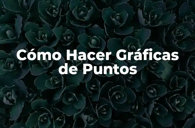 Cómo Hacer Gráficas de Puntos