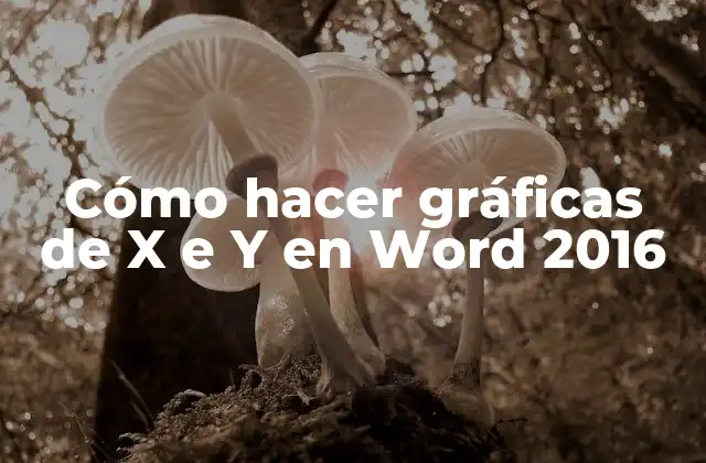 Cómo Hacer Gráficas de X e y en Word 2016