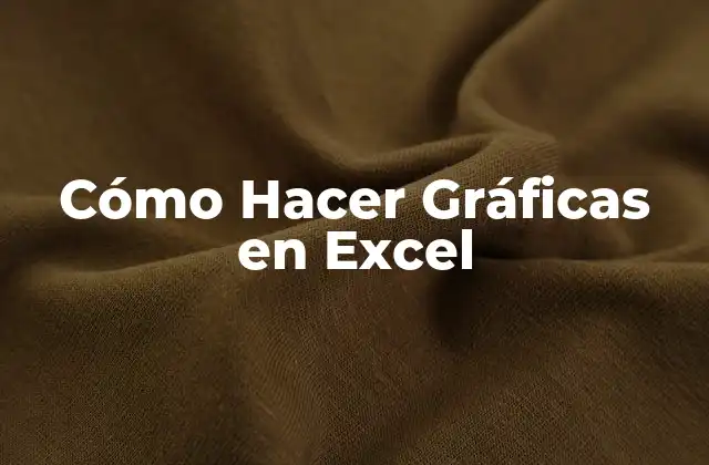Cómo Hacer Gráficas en Excel