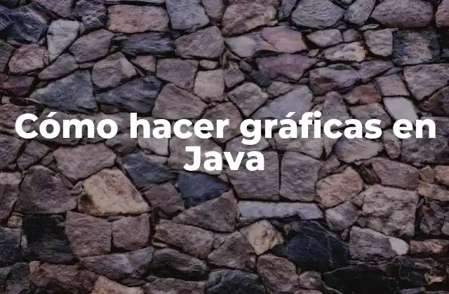 Cómo Hacer Gráficas en Java