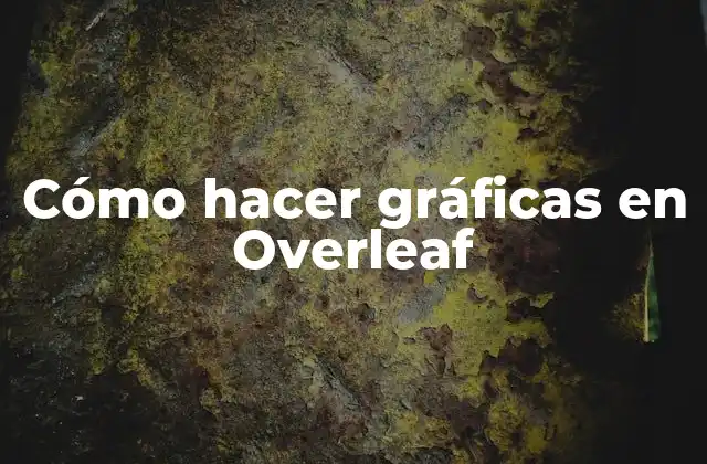 Cómo Hacer Gráficas en Overleaf 2 Cómo hacer gráficas en Overleaf