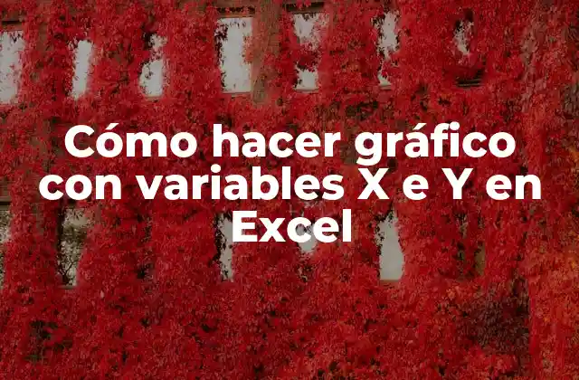 Cómo Hacer Gráfico con Variables X e y en Excel