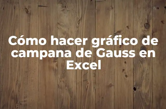 Cómo Hacer Gráfico de Campana de Gauss en Excel 2 Gráfico de campana de Gauss en Excel