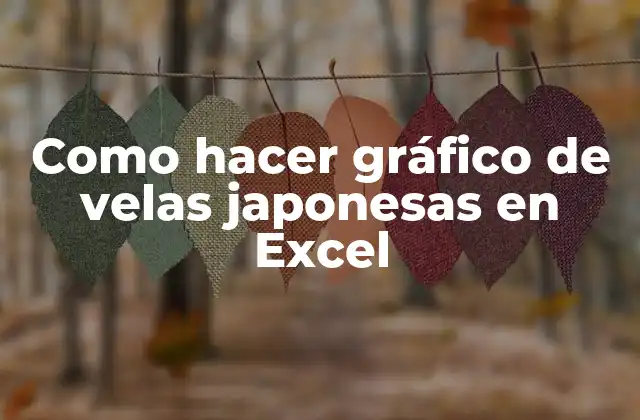 Como Hacer Gráfico de Velas Japonesas en Excel