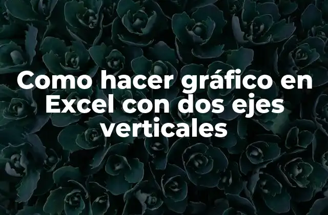 Como Hacer Gráfico en Excel con Dos Ejes Verticales
