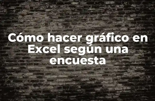 Cómo Hacer Gráfico en Excel según una Encuesta