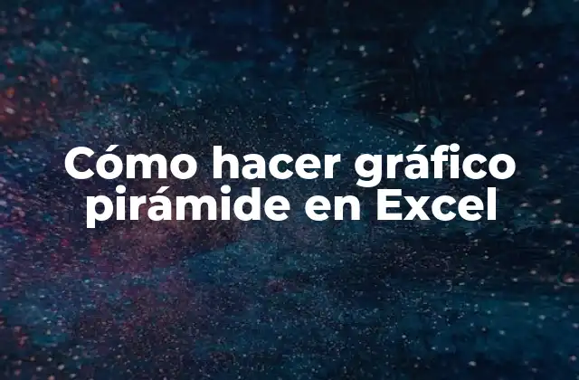 Cómo Hacer Gráfico Pirámide en Excel