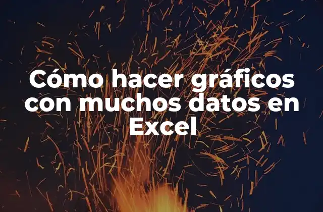 Cómo hacer gráficos con muchos datos en Excel