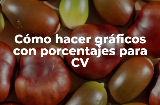 Cómo Hacer Gráficos con Porcentajes para Cv