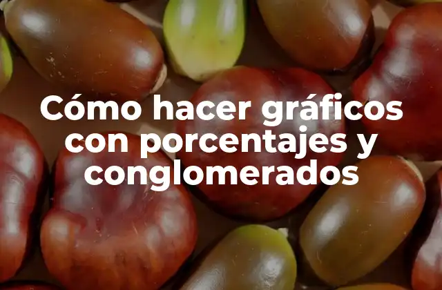 Cómo Hacer Gráficos con Porcentajes y Conglomerados