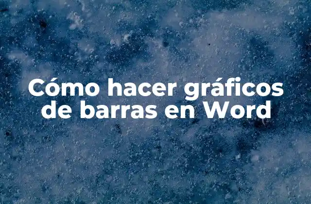 Cómo hacer gráficos de barras en Word