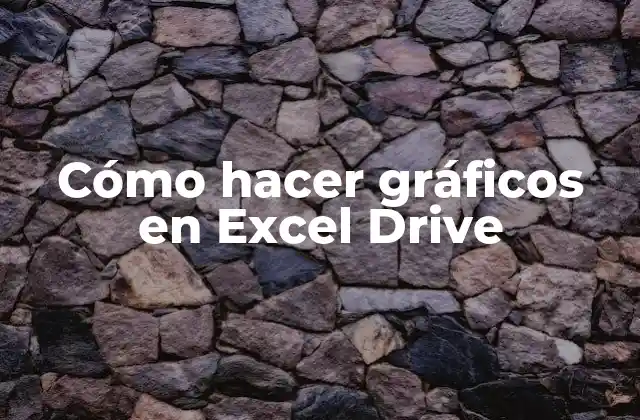 Cómo Hacer Gráficos en Excel Drive