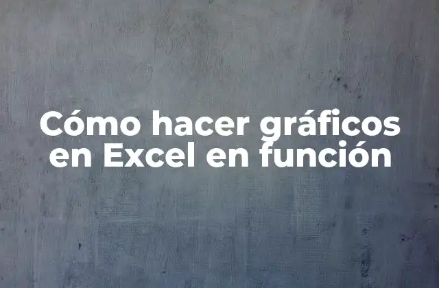 Cómo Hacer Gráficos en Excel en Función