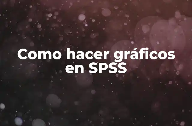 Como Hacer Gráficos en Spss