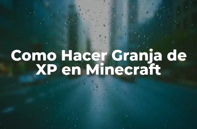 Como Hacer Granja de Xp en Minecraft