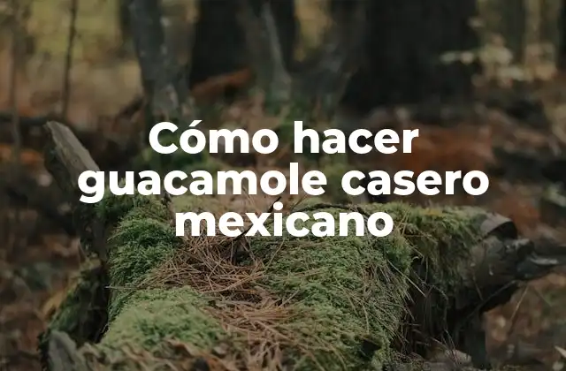 Cómo Hacer Guacamole Casero Mexicano