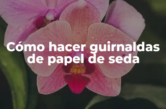 Cómo Hacer Guirnaldas de Papel de Seda
